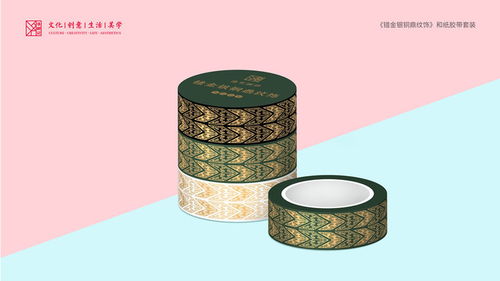 特色文化创意礼品特产小礼物武则天 错金银铜鼎纹饰 和纸胶带套装洛阳元素 包邮